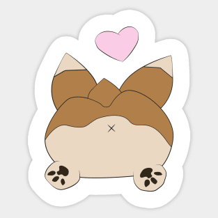 Cute little corgi Sticker